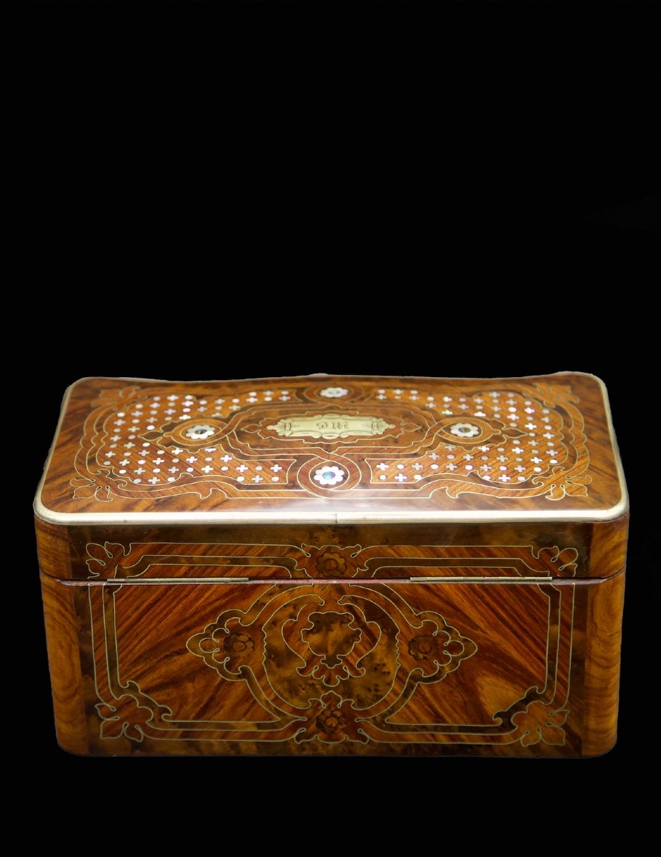Boite/coffret à Thé Époque Napoléon III-photo-4