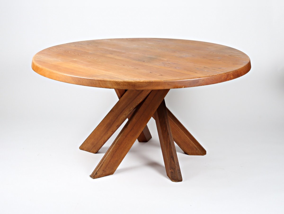 Pierre Chapo Table En Orme T21 D-photo-4