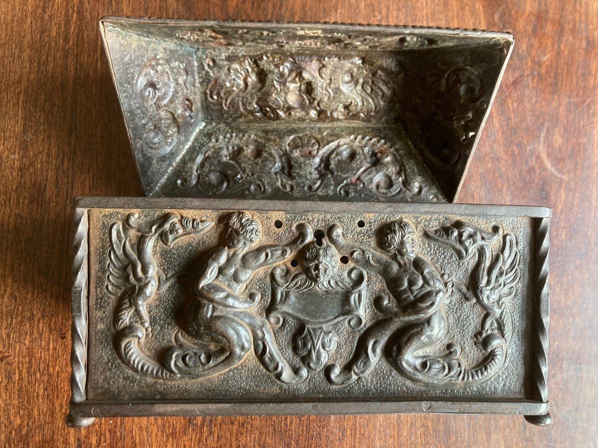 Renaissance Style Wrought Iron Box-photo-2