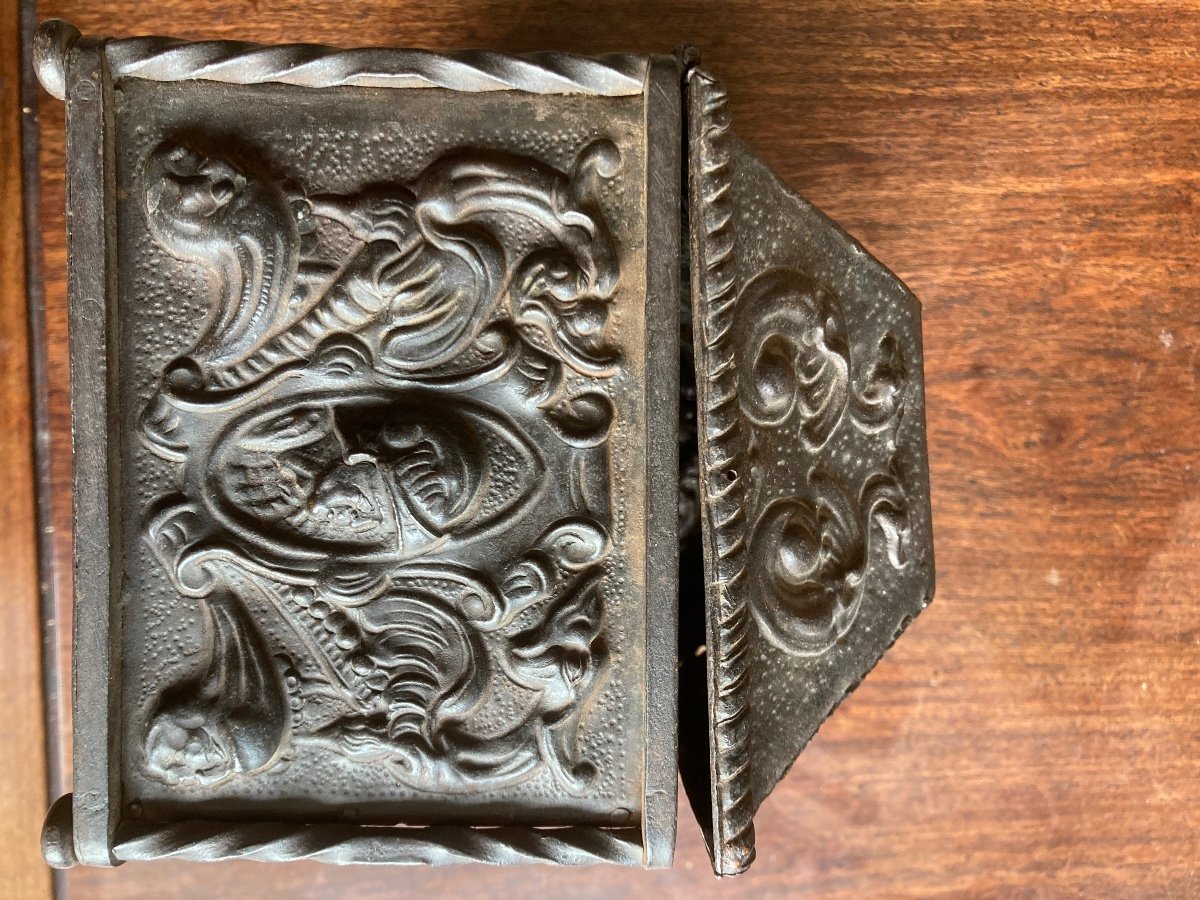 Renaissance Style Wrought Iron Box-photo-2