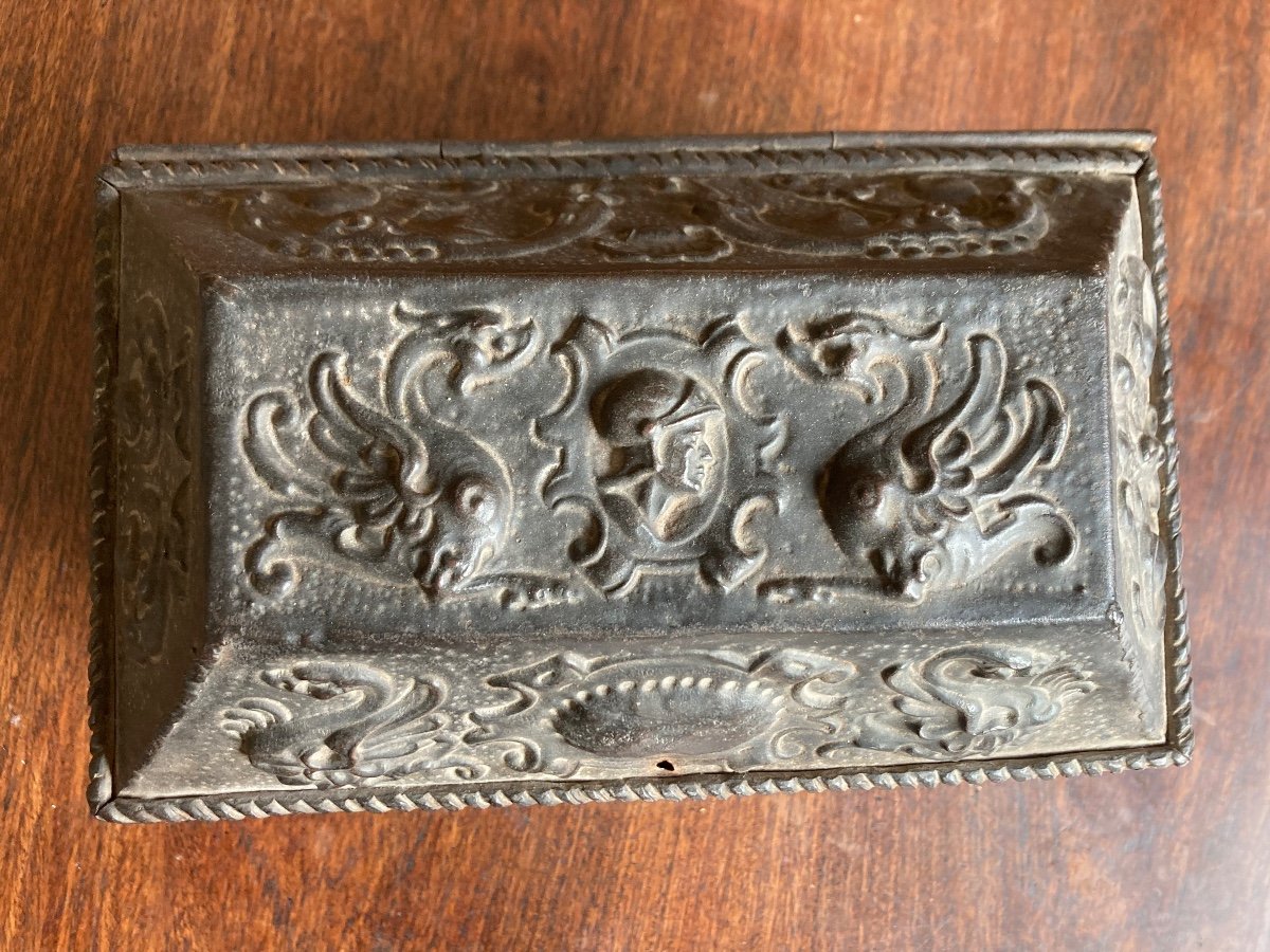 Renaissance Style Wrought Iron Box-photo-5