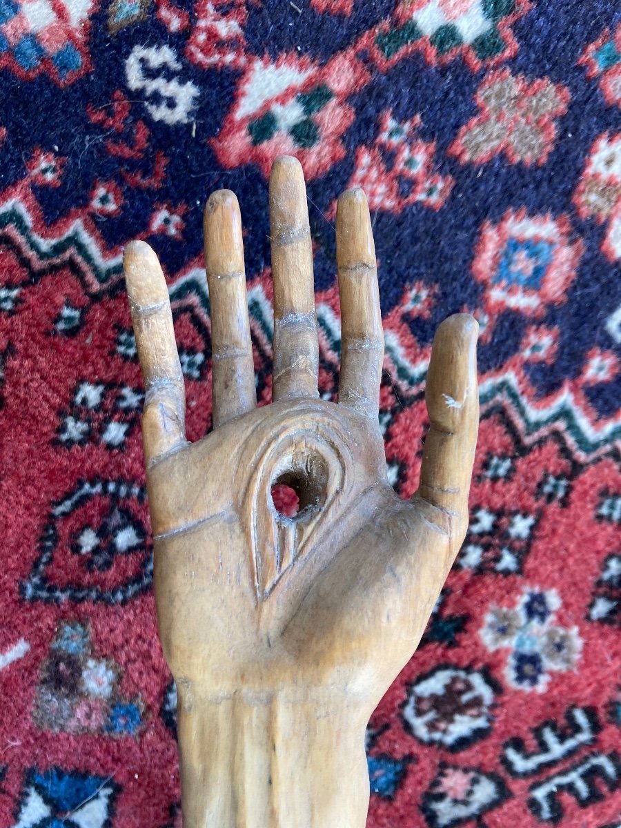 Grand Christ En Bois Dur Fin XVem Début XVem-photo-6