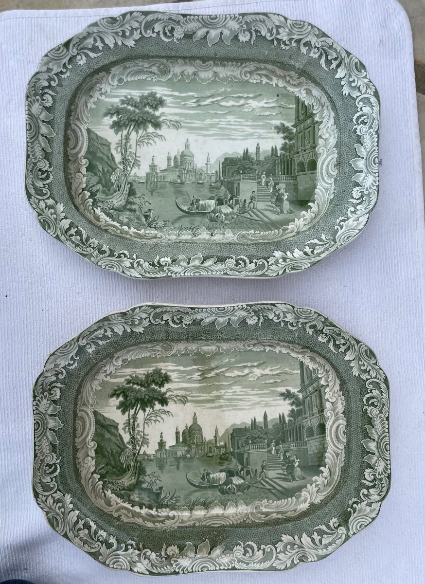 Two Large Venice Dishes From Copeland & Garrett