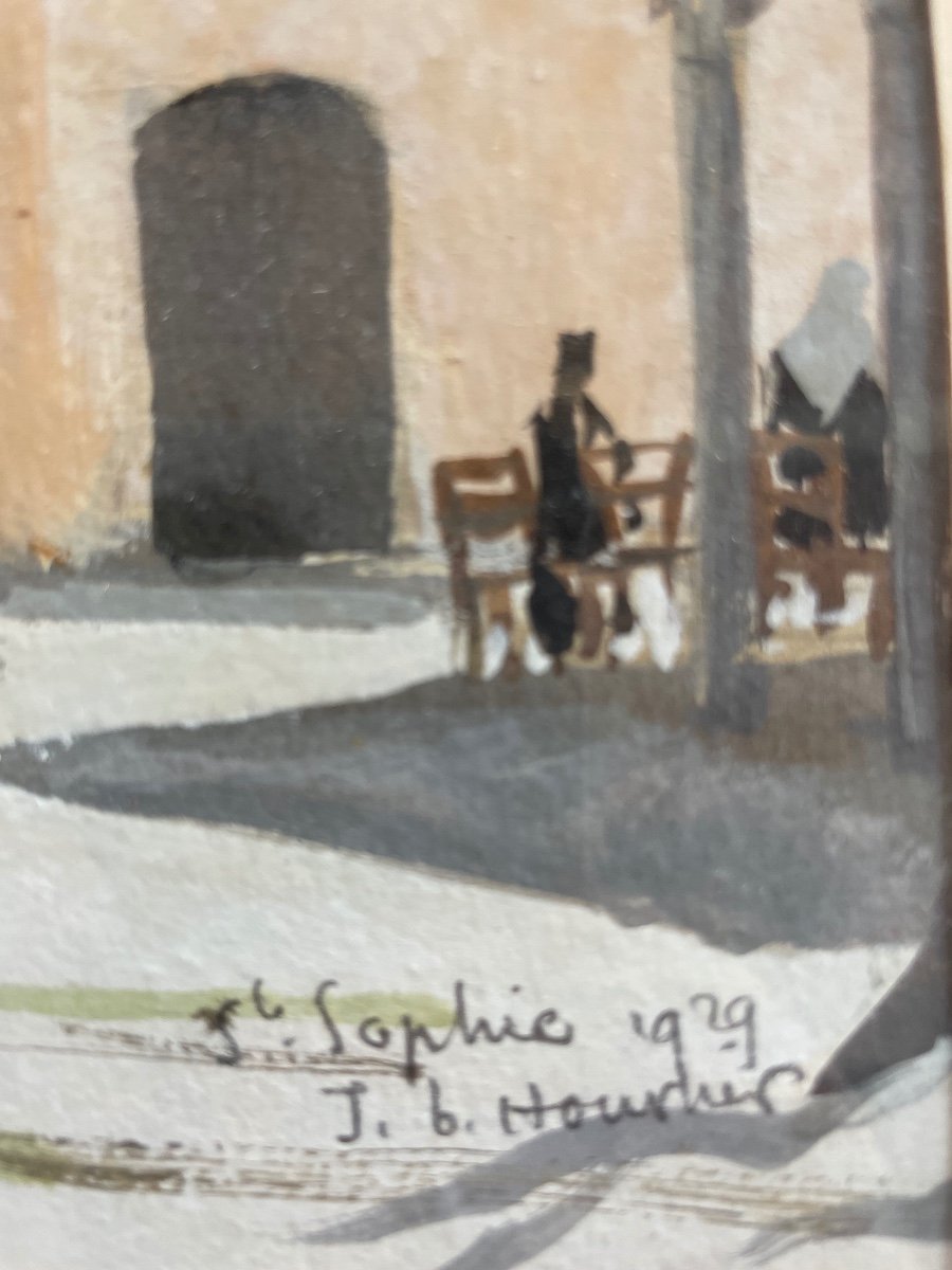 Gouache Orientaliste Sainte Sophie 1929-photo-3