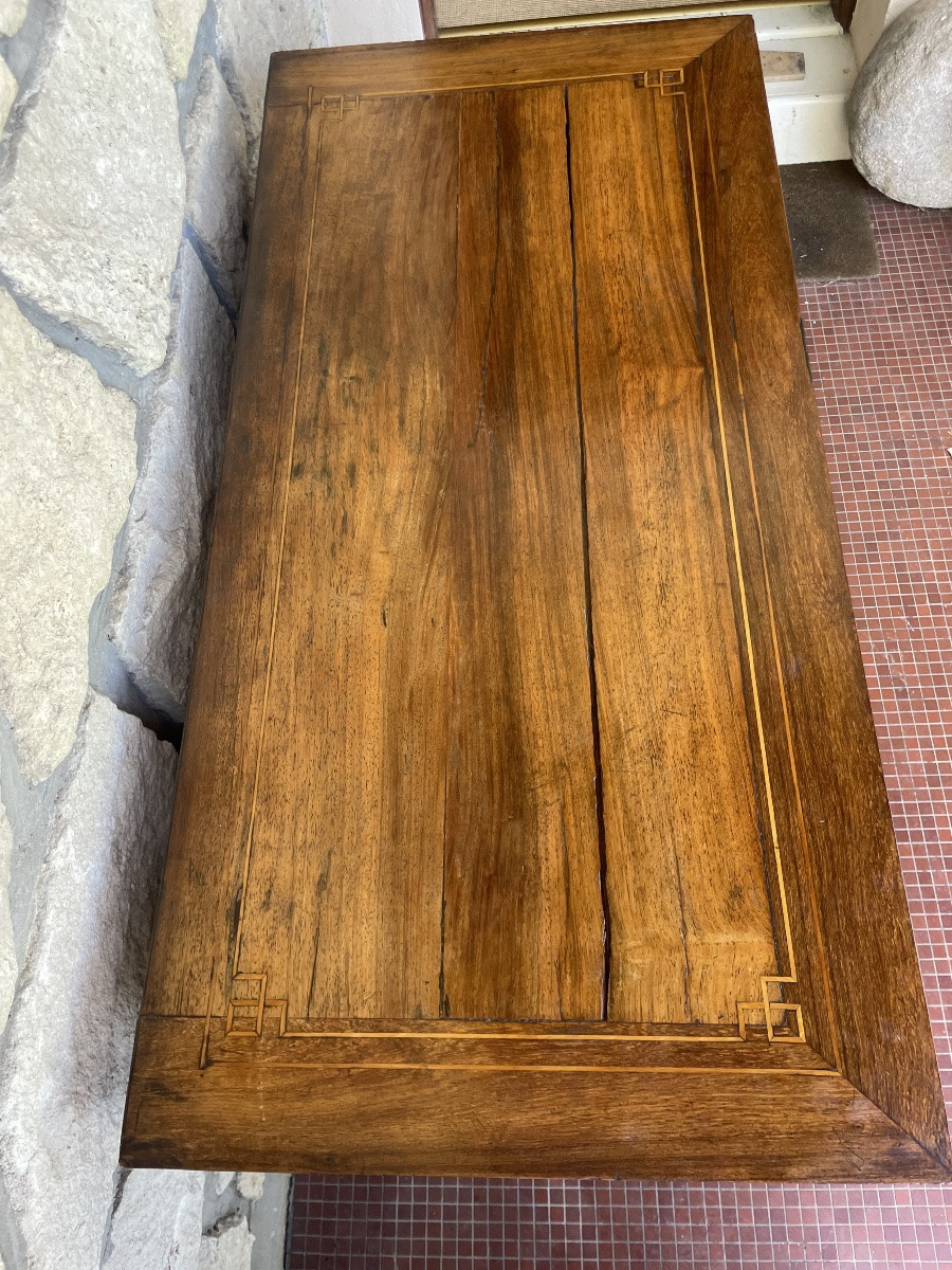 Commode italienne néo-classique marqueterie fin XVIII -photo-3