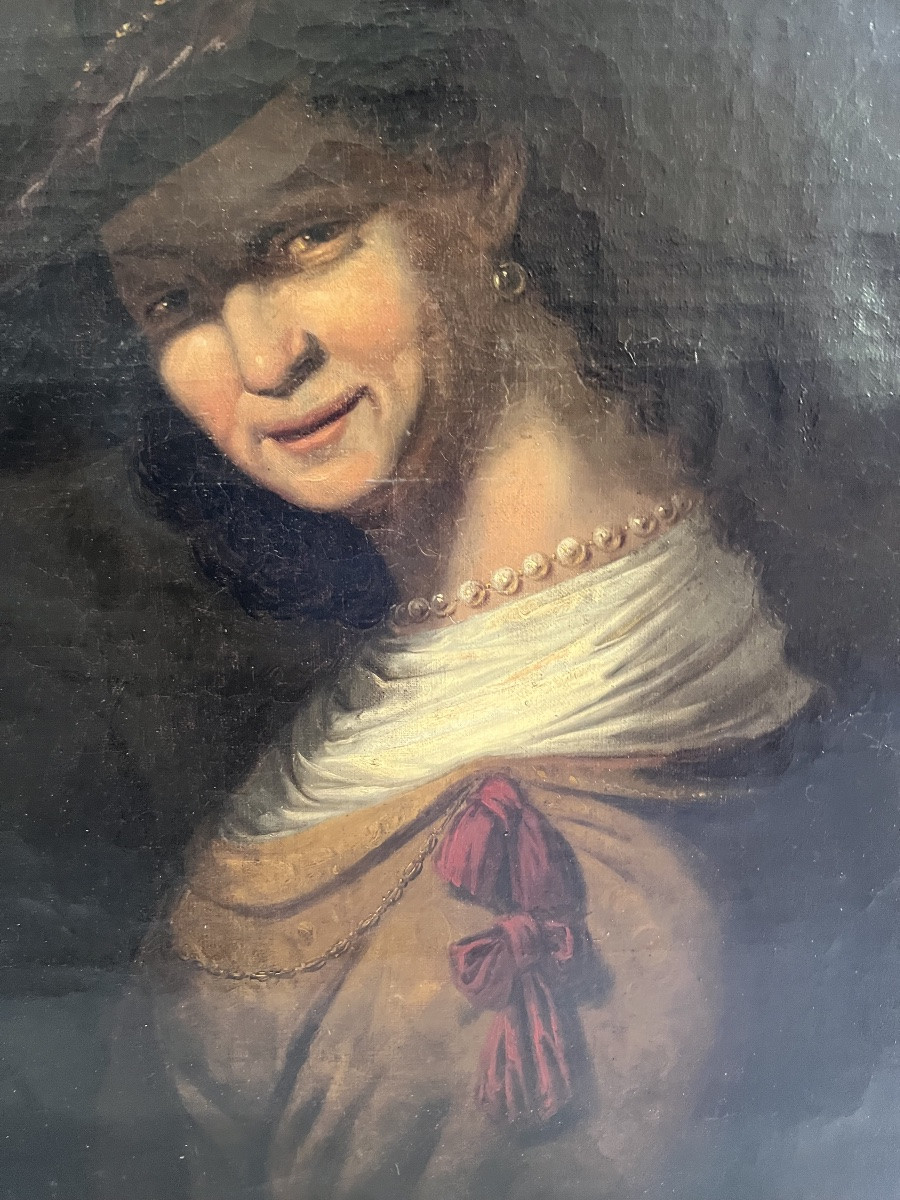 Portrait In The Style Of Frans Hals, 18th Century -photo-3