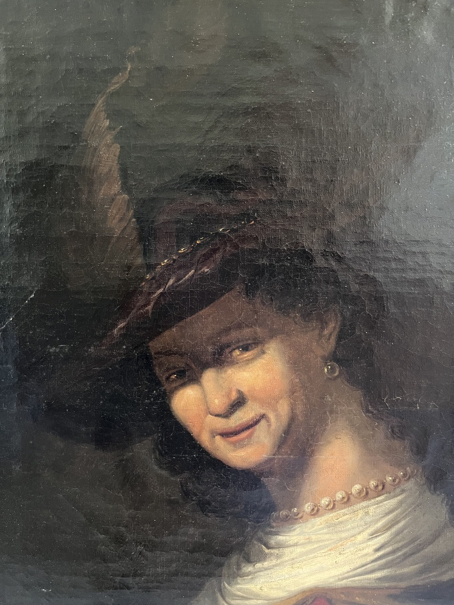 Portrait In The Style Of Frans Hals, 18th Century -photo-3
