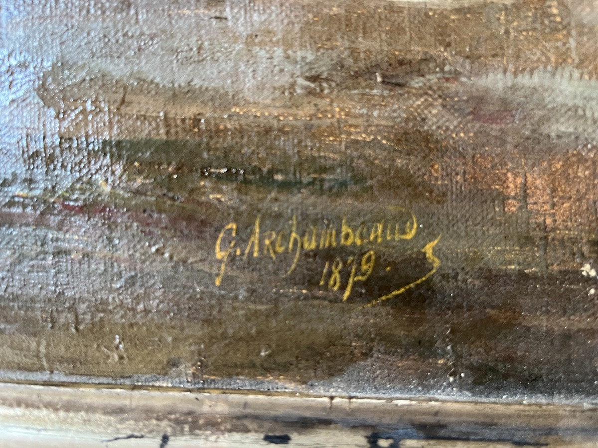 Equestrian Portrait Of Barre d'Or, Descendant Of Conquérant, 1879-photo-3