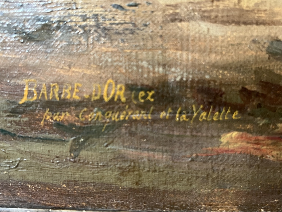 Equestrian Portrait Of Barre d'Or, Descendant Of Conquérant, 1879-photo-4