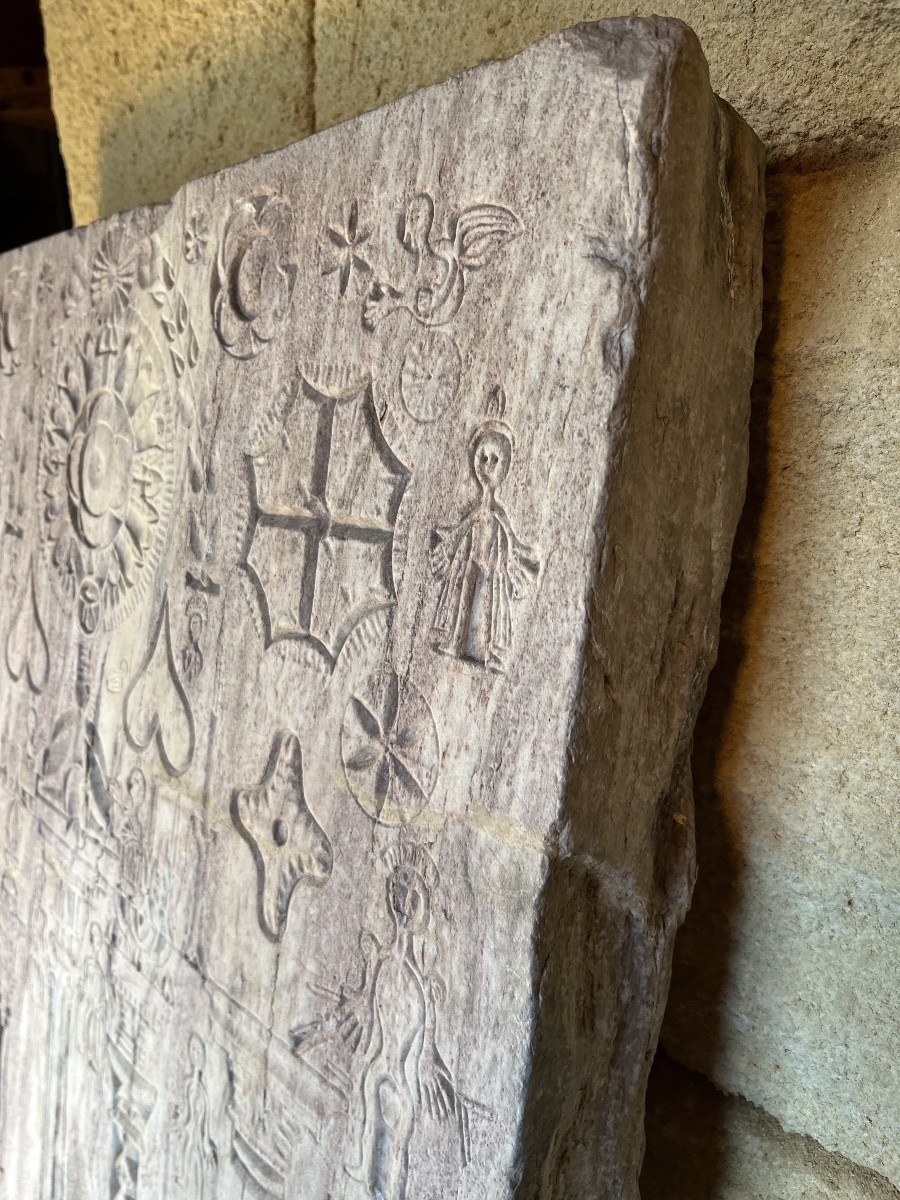 Chef d’œuvre de compagnon marbre XVIIem XIIIem siècle -photo-2