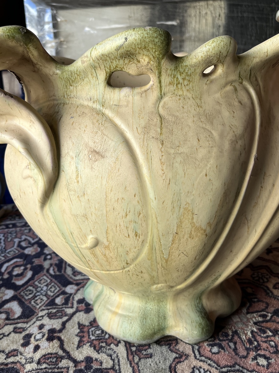 Grand pot en céramique Art Nouveau -photo-4