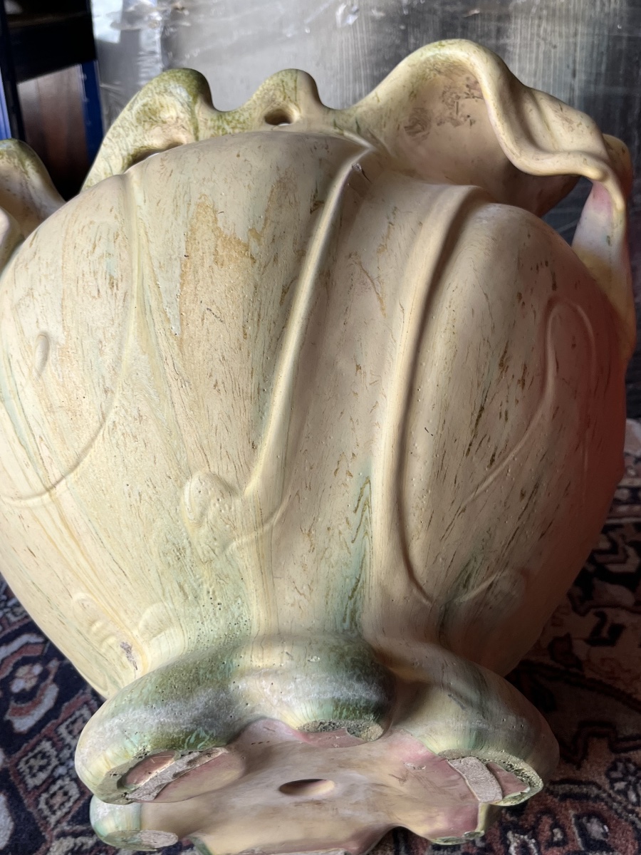 Grand pot en céramique Art Nouveau -photo-3