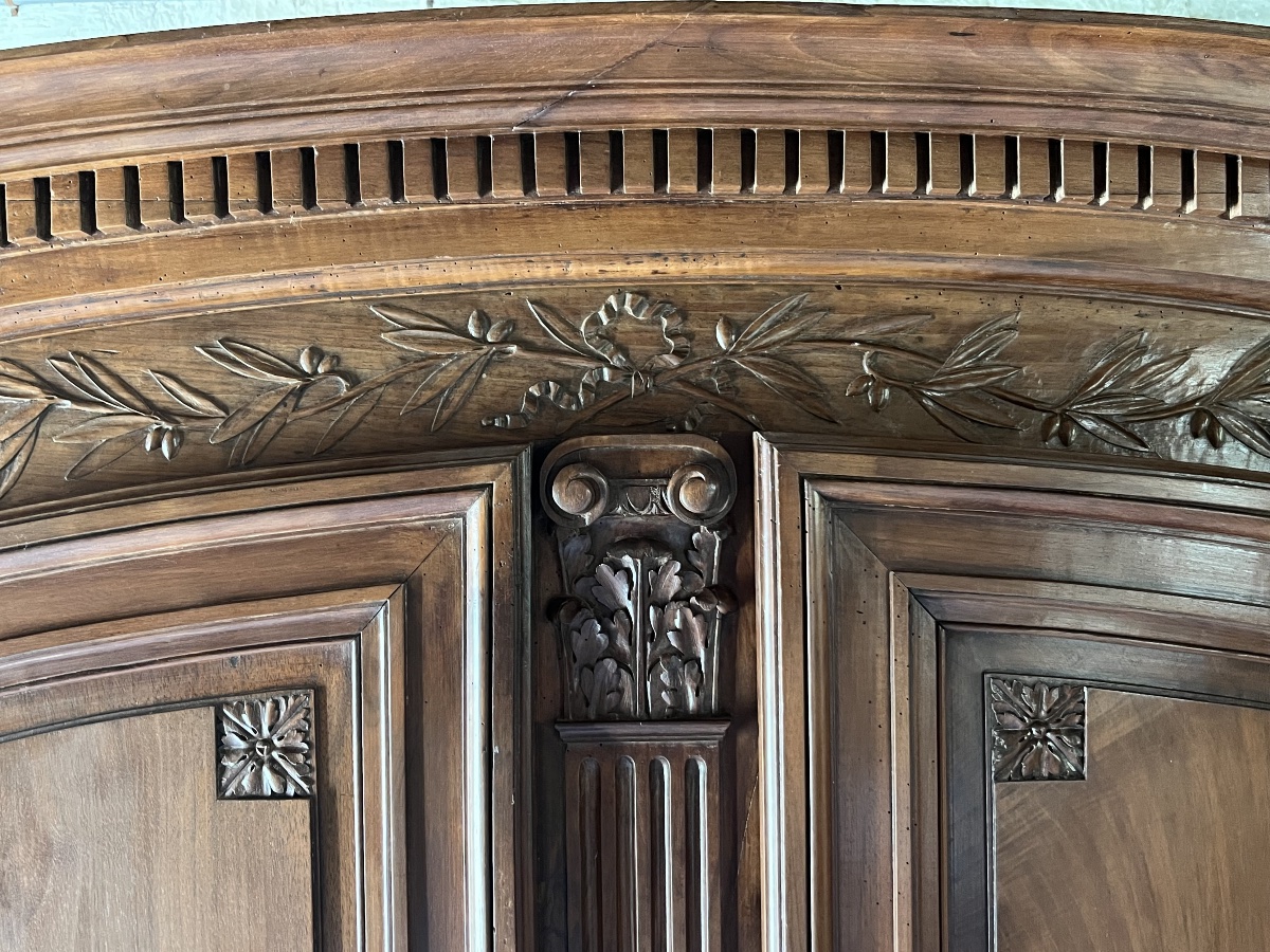 Armoire bordelaise à décor sculpté XVIIIEM siècle -photo-3