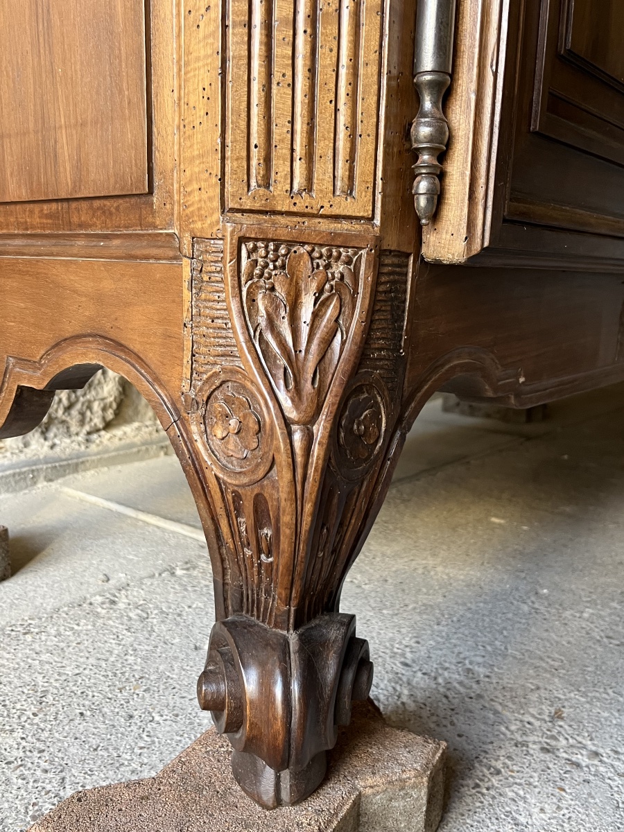 Armoire bordelaise à décor sculpté XVIIIEM siècle -photo-4