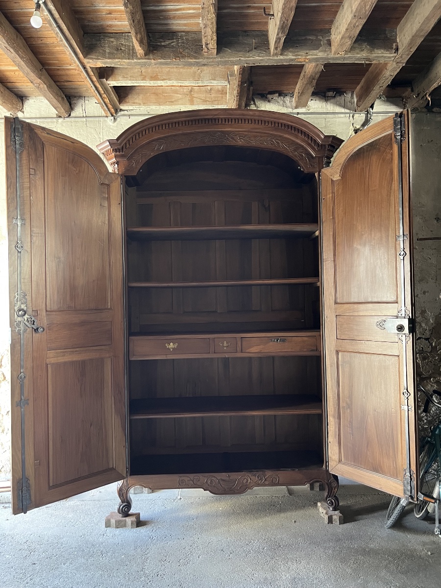 Armoire bordelaise à décor sculpté XVIIIEM siècle -photo-3