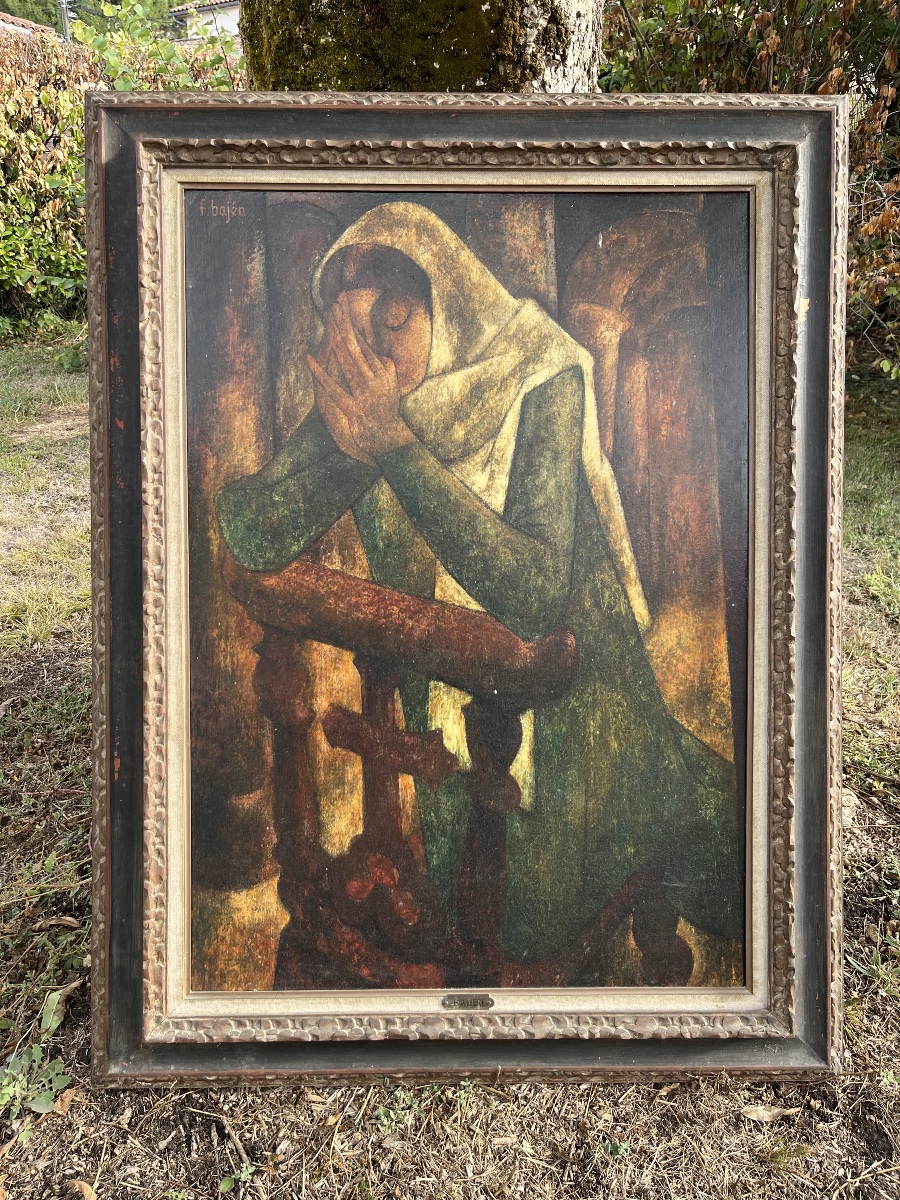 Francisco Bajén, Oil On Canvas, Framed -photo-1