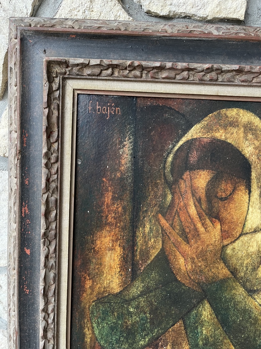 Francisco Bajén, Oil On Canvas, Framed -photo-2