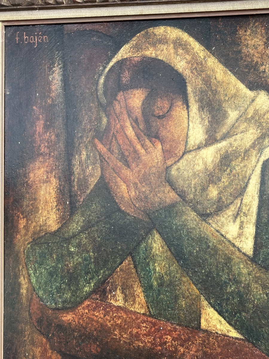 Francisco Bajén, Oil On Canvas, Framed -photo-3