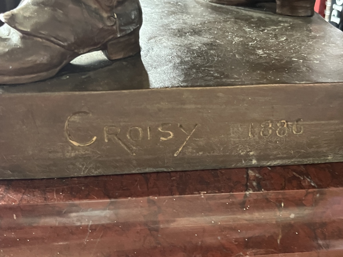 Aristide Croisy fusiller marin en bronze 87 cm-photo-2