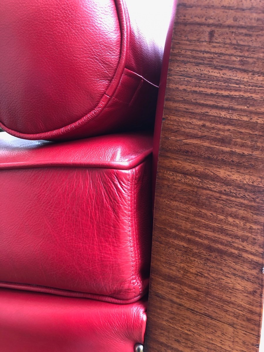 Middle Bench Or Art Deco Day-bed In Rosewood Veneer-photo-4