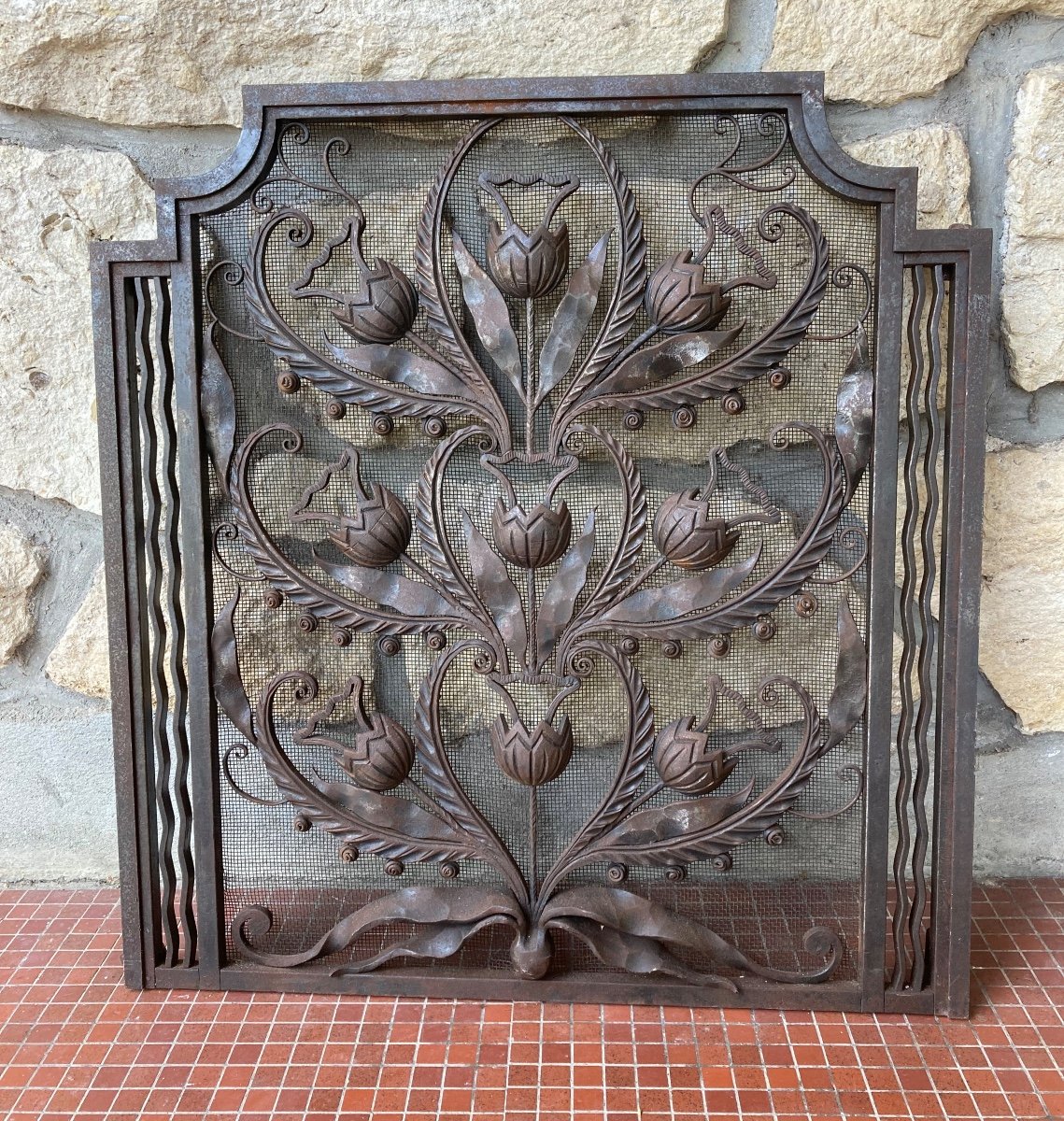 Art Deco Wrought Iron Gate Dlg Edgard Brandt