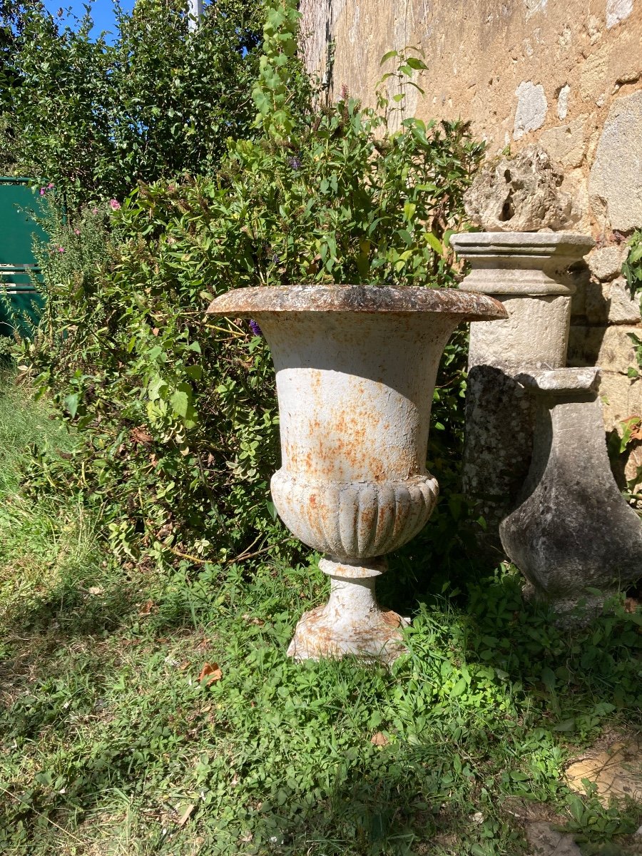 Large Medici Vase In Cast Iron 72 Cm-photo-4