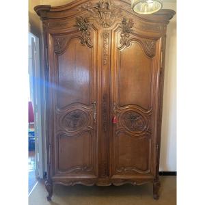 Armoire De Mariage Normande En Chêne Fin XVIIIe