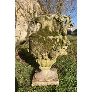 Urn With Anse And Garlands Pierre XVIII