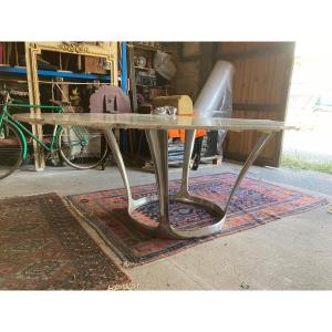 Grande Table Aluminium Michel Charon