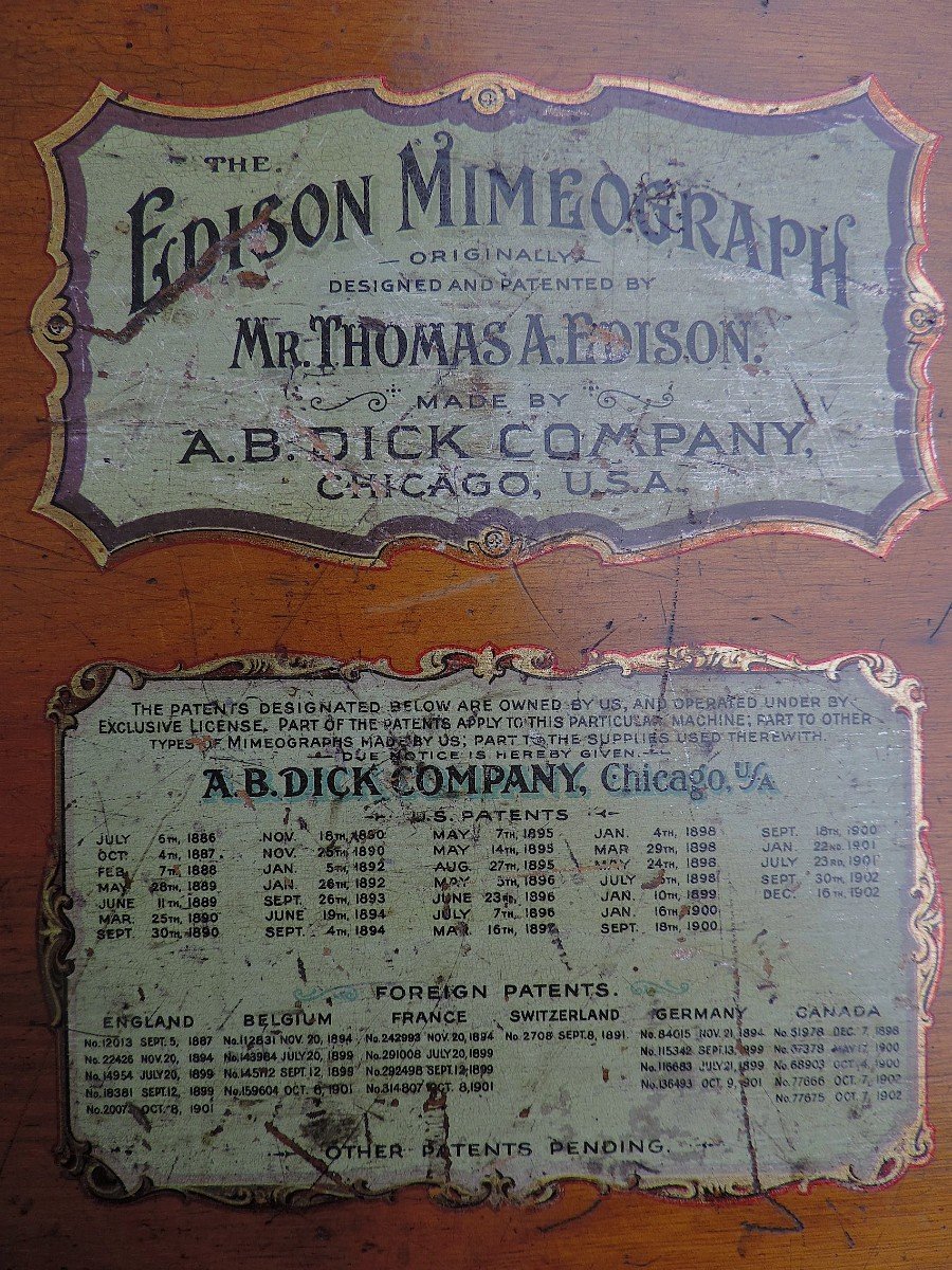 Mim&eacute;ograph EDISON  