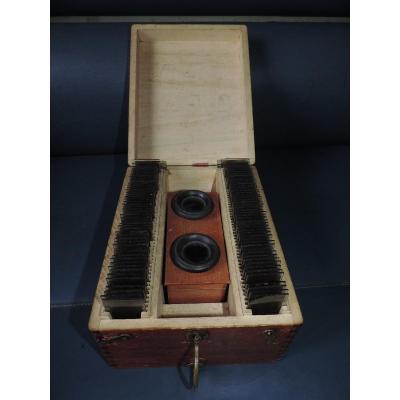 Box With Stereo Photos And Viewer, Very Small Format