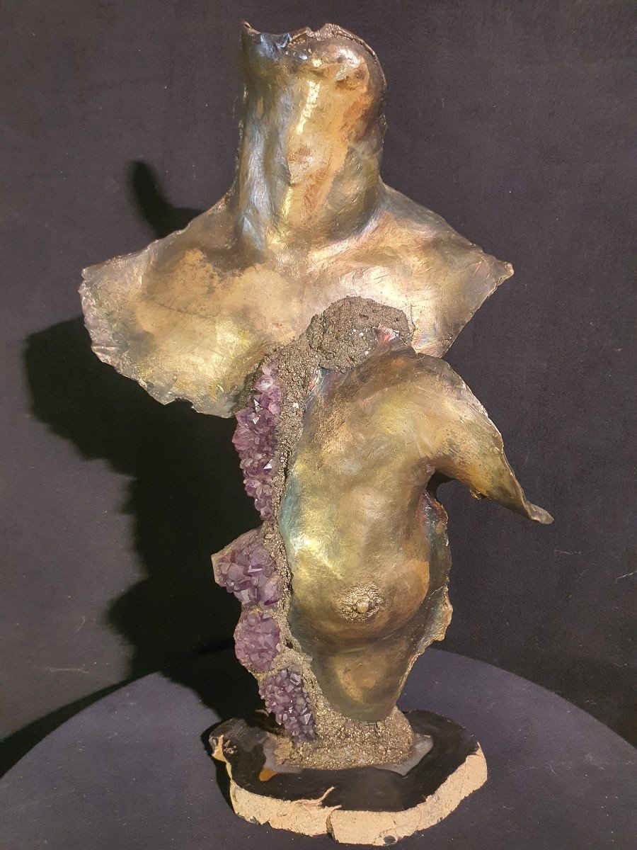 Sculpture Buste Esprit Mitoraj, Alain Mandon-photo-2