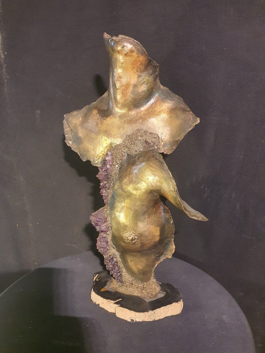 Sculpture Buste Esprit Mitoraj, Alain Mandon-photo-3