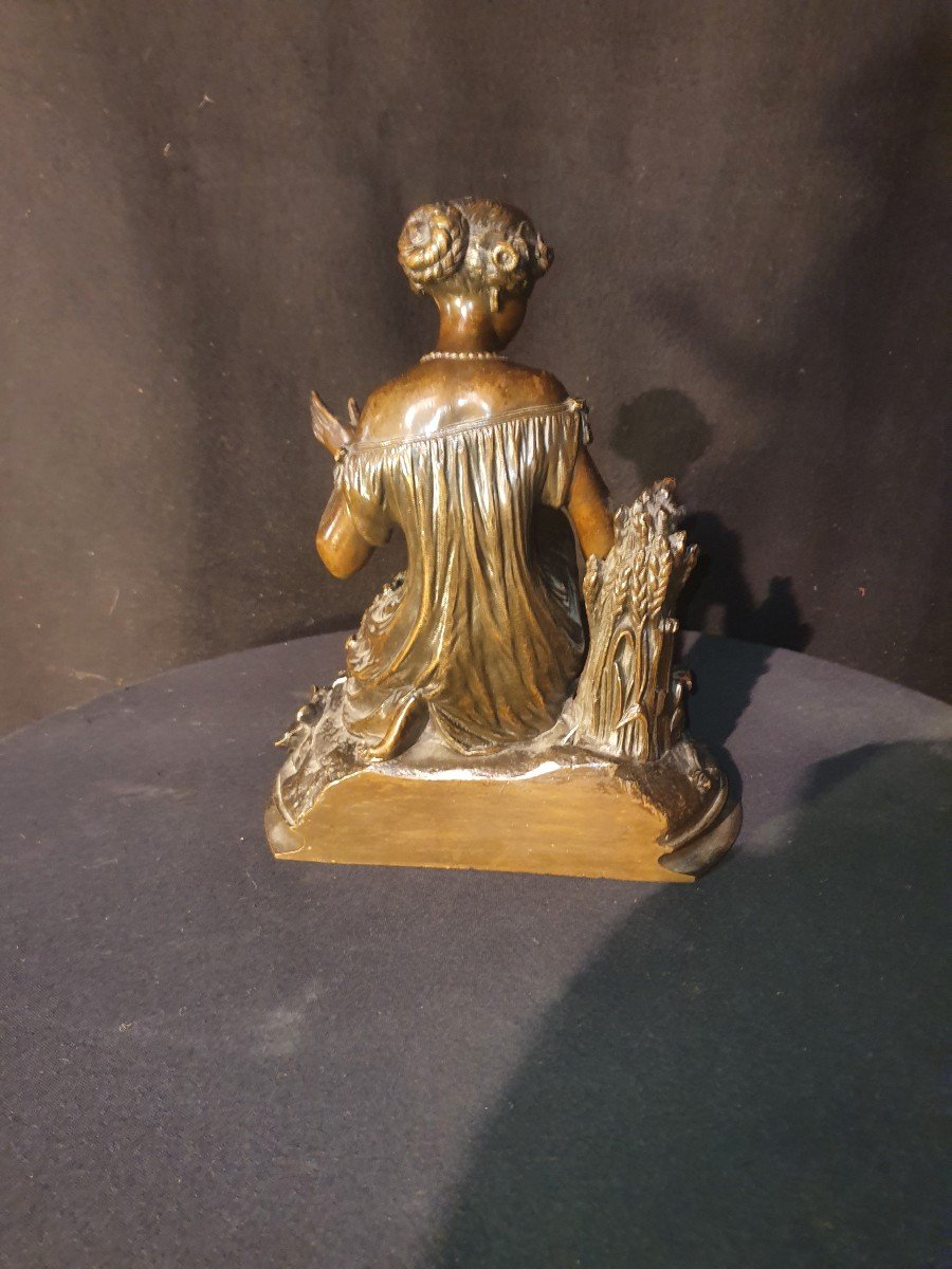 Bronze Sculpture Young Woman.-photo-2