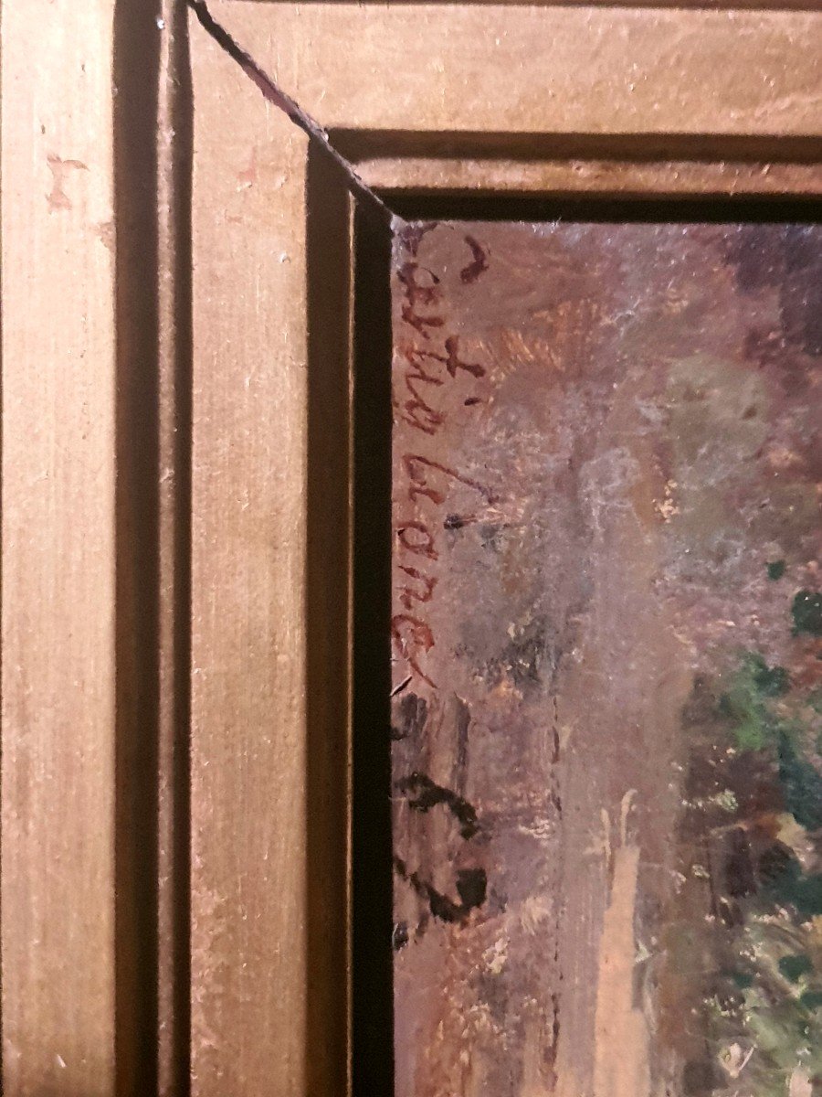 Castiglione Genre Scene Table.-photo-1