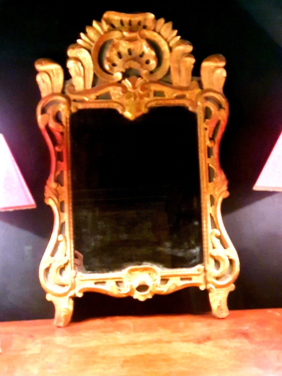 Miroir Doré Louis XV Provençal XVIII. 