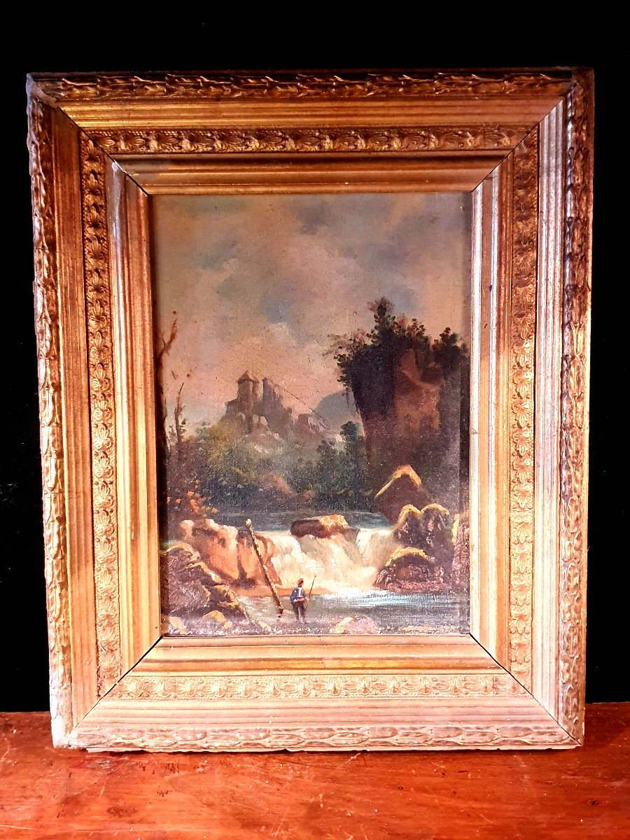 Romantic Landscape Painting Follower Hubert Robert.-photo-3