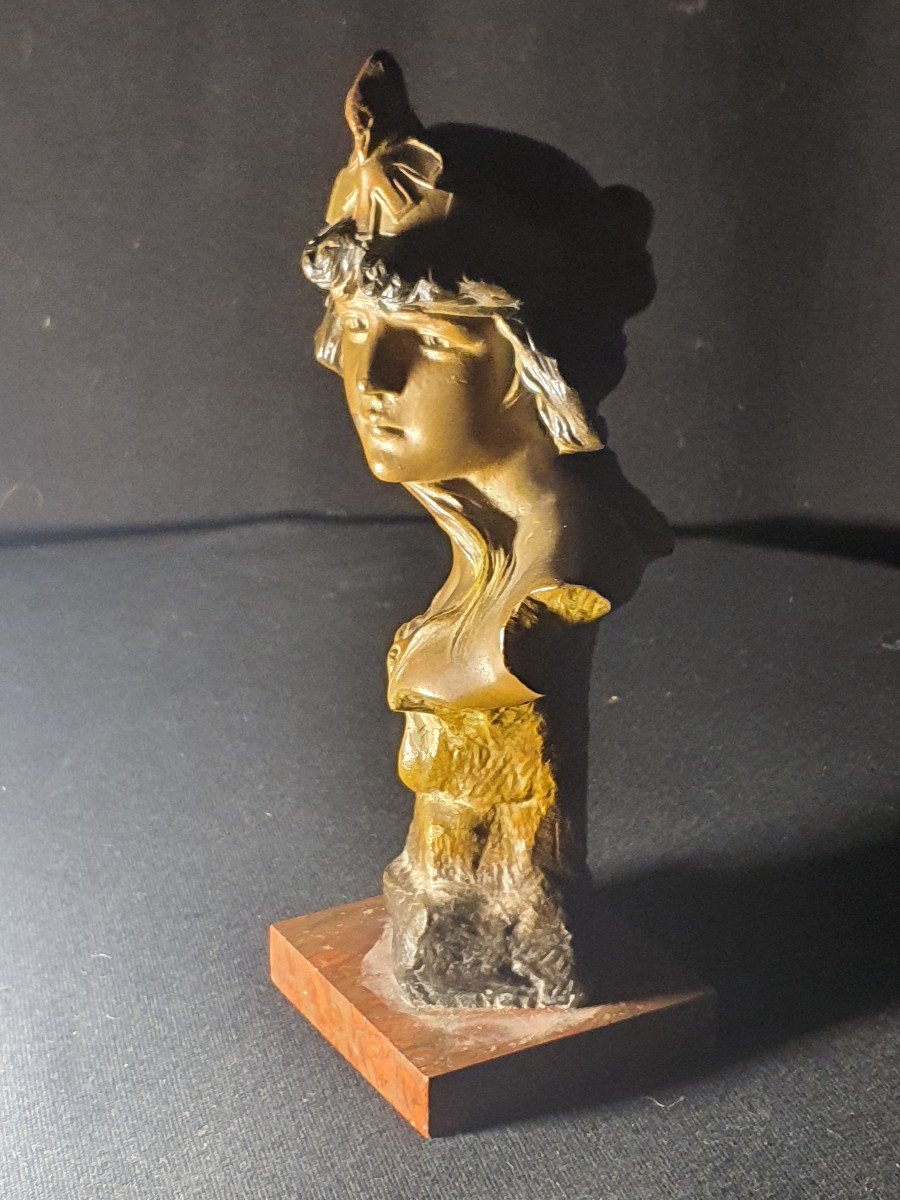 Buste Féminin  Art Nouveau  ,f Rigaud.-photo-1