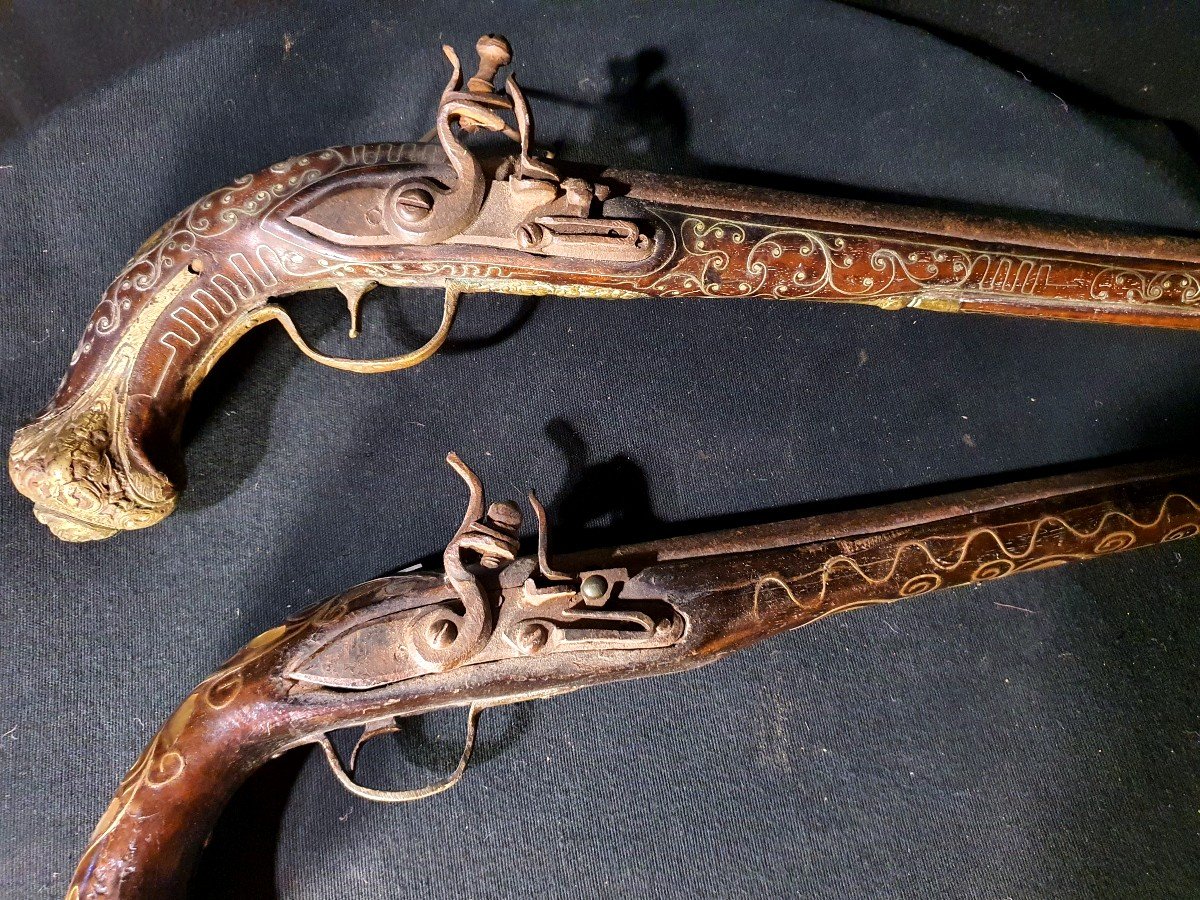 XVIII Century Pistols, Orientals, Ottoman.-photo-2