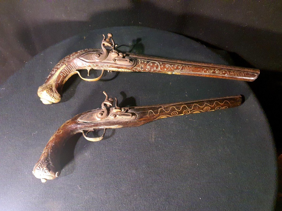 XVIII Century Pistols, Orientals, Ottoman.