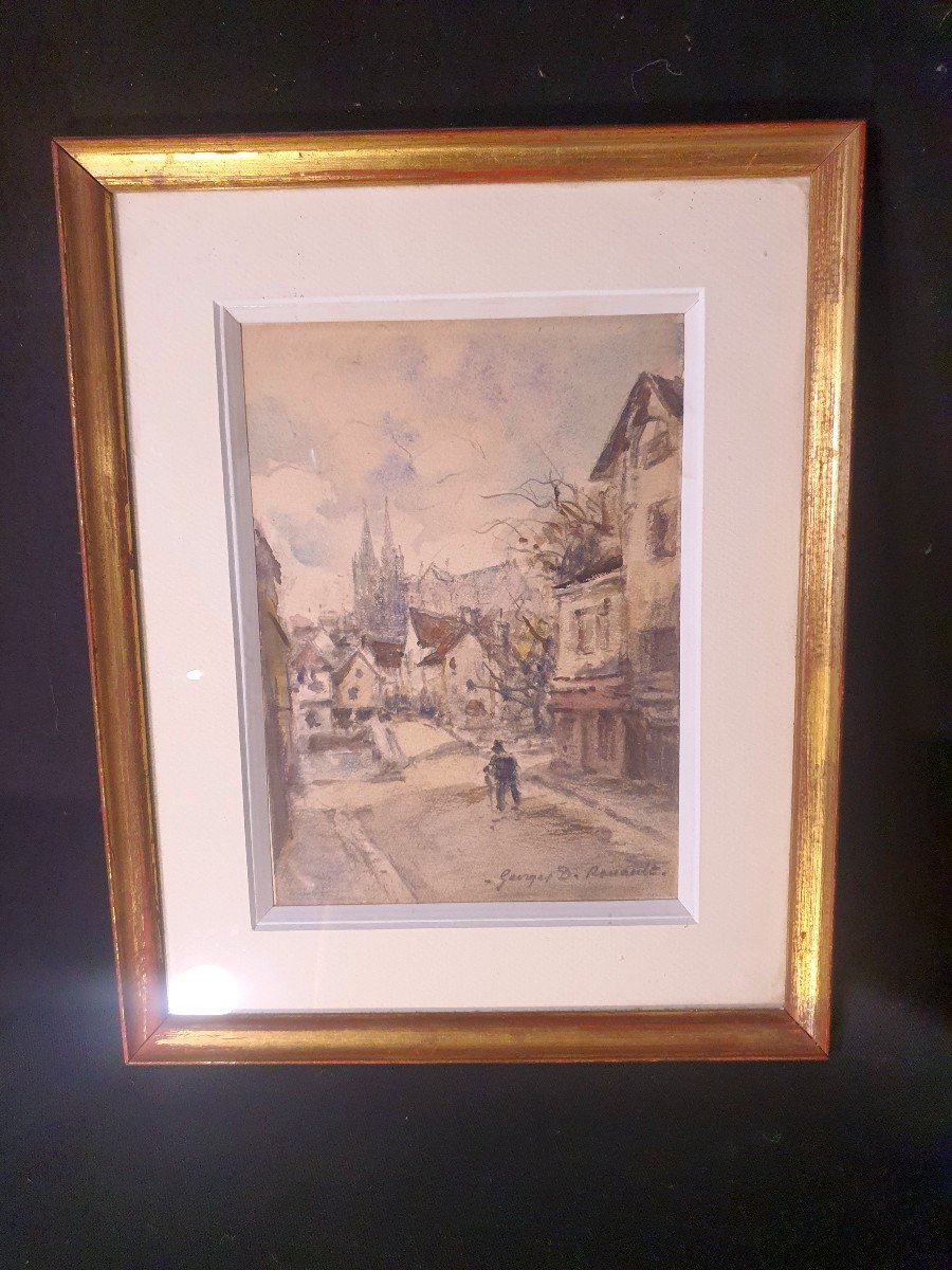 Watercolor By Georges Dominique Rouault.-photo-2