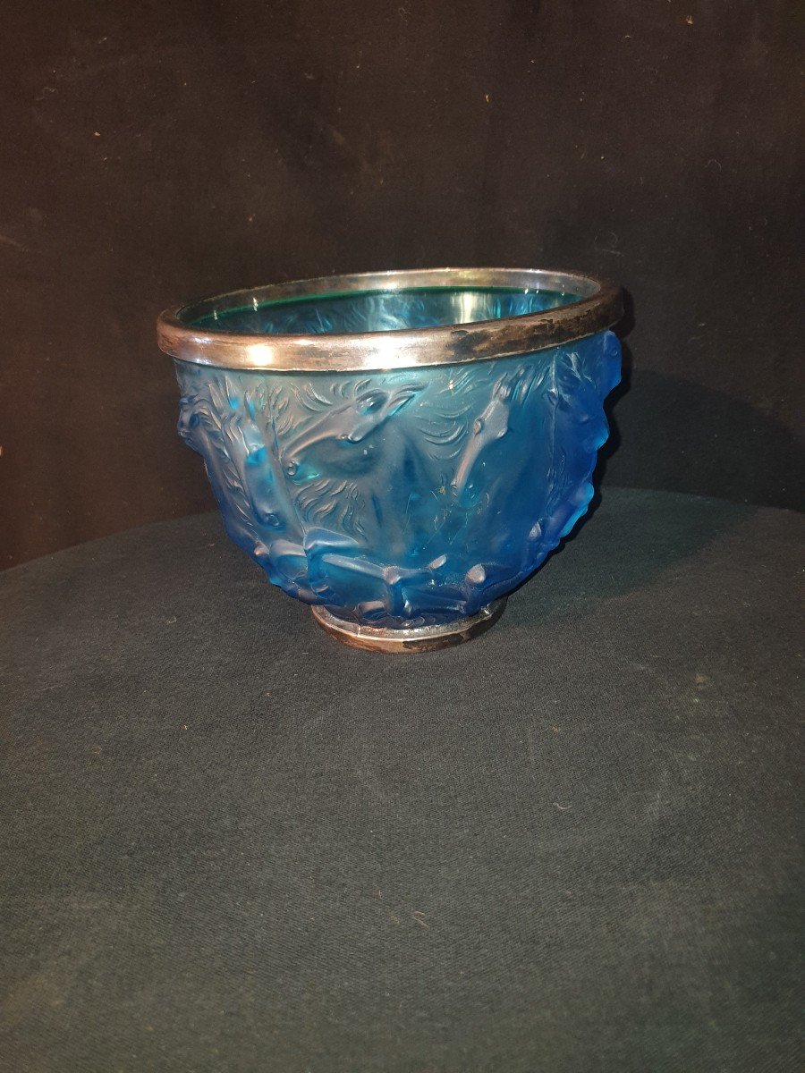 Vase Aux Chevaux Goût René Lalique.-photo-3