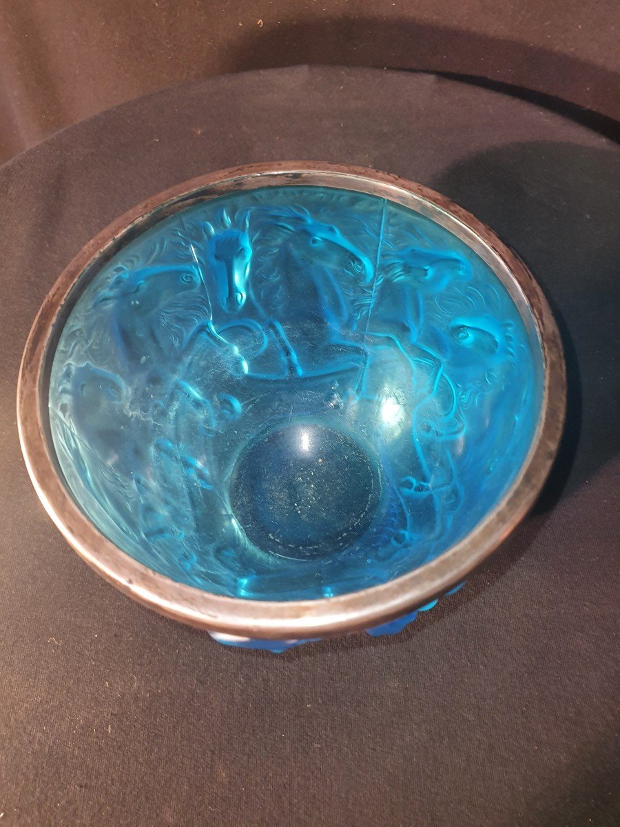 Vase Aux Chevaux Goût René Lalique.-photo-1
