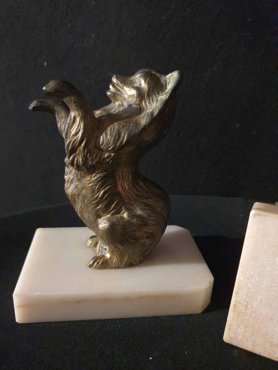 Serres Livres  animaliers, Art Déco Chiens.-photo-4