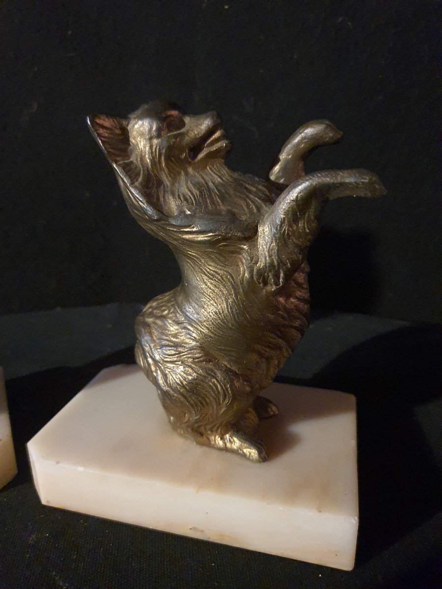Animal Bookends, Art Deco Dogs.-photo-1