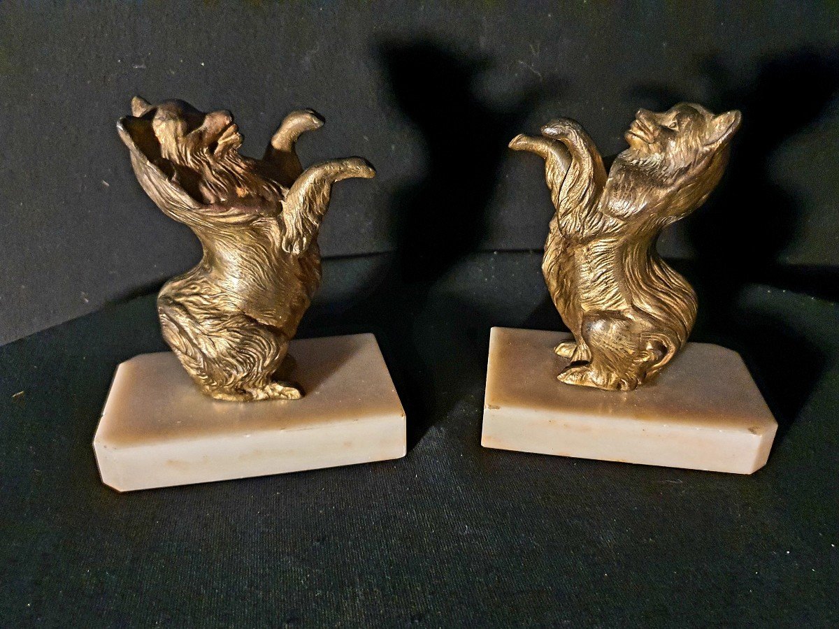 Animal Bookends, Art Deco Dogs.