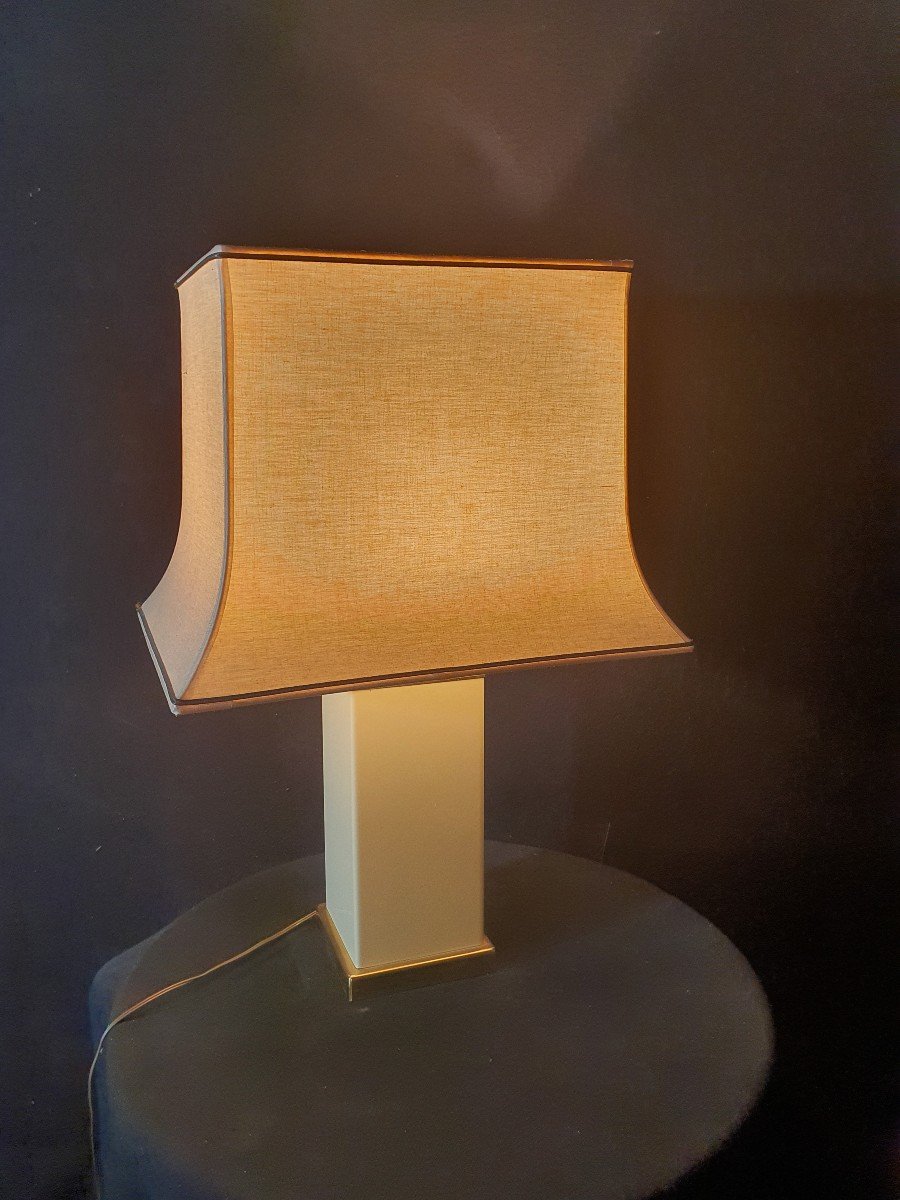 Vintage Lamp Le Dauphin Chinese Shade.