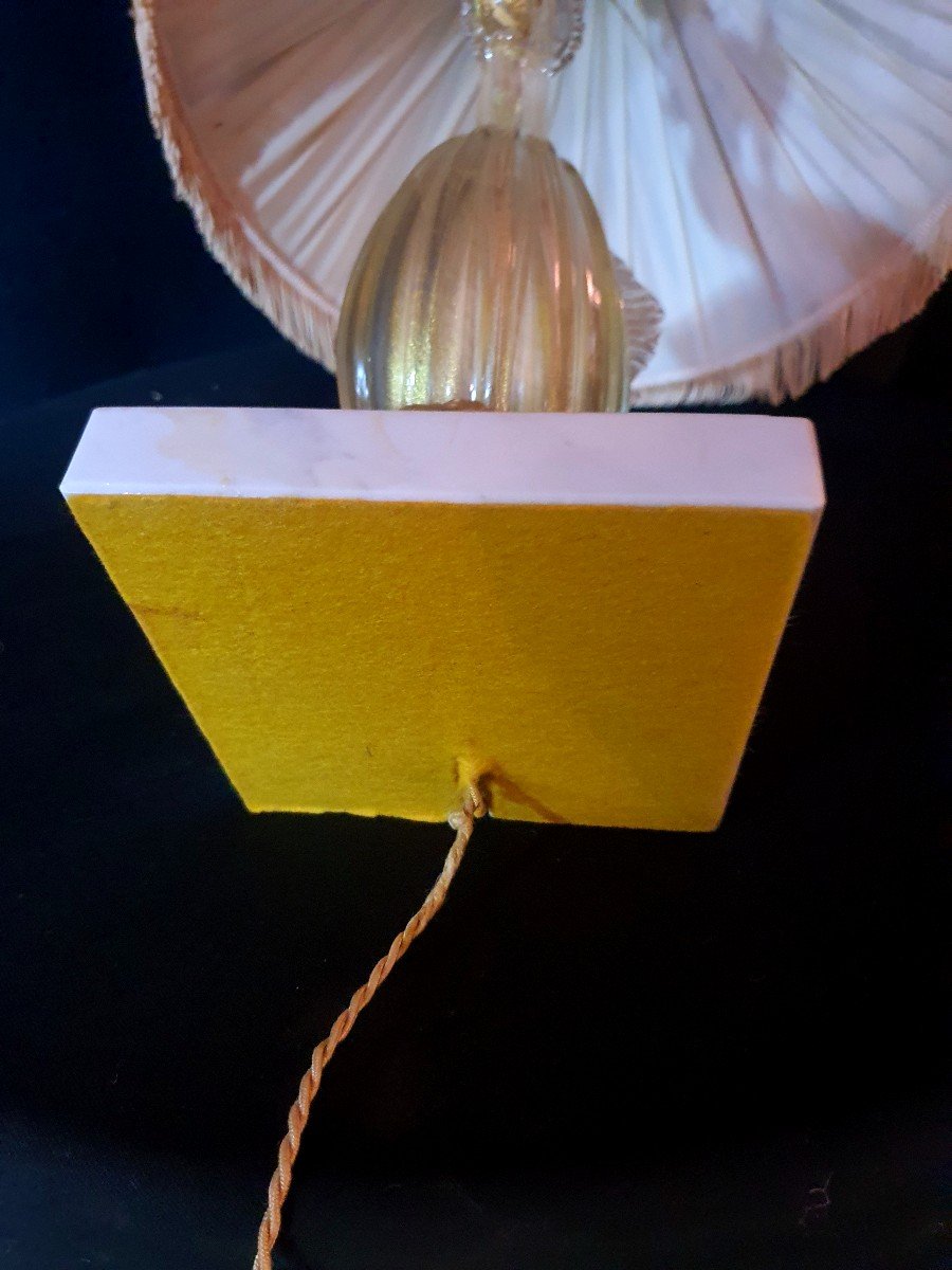 Lampe Au Cygne Murano Barovier Et Toso.-photo-3