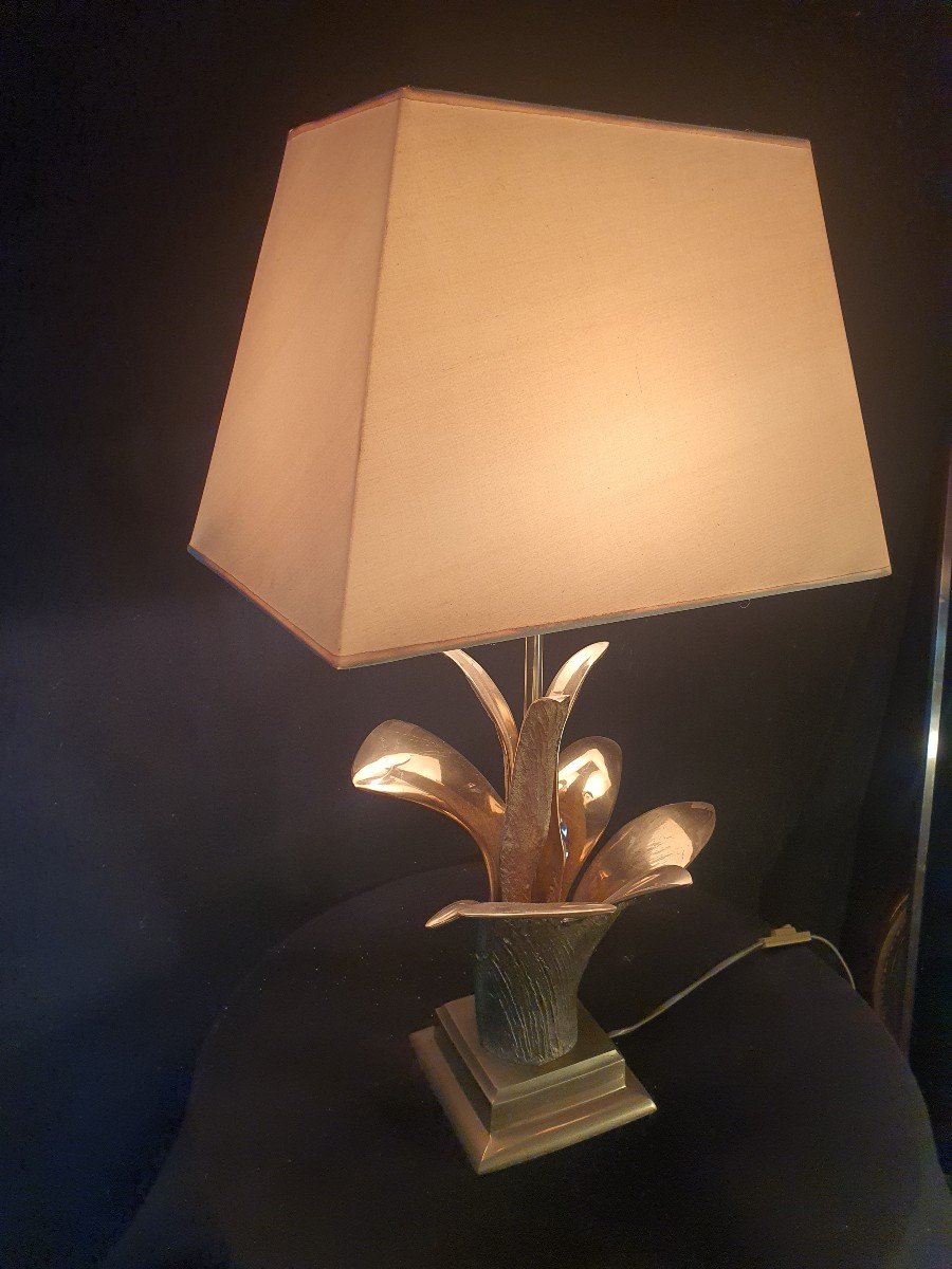 Vintage Bronze Chrystiane Charles Spirit Lamp.-photo-3