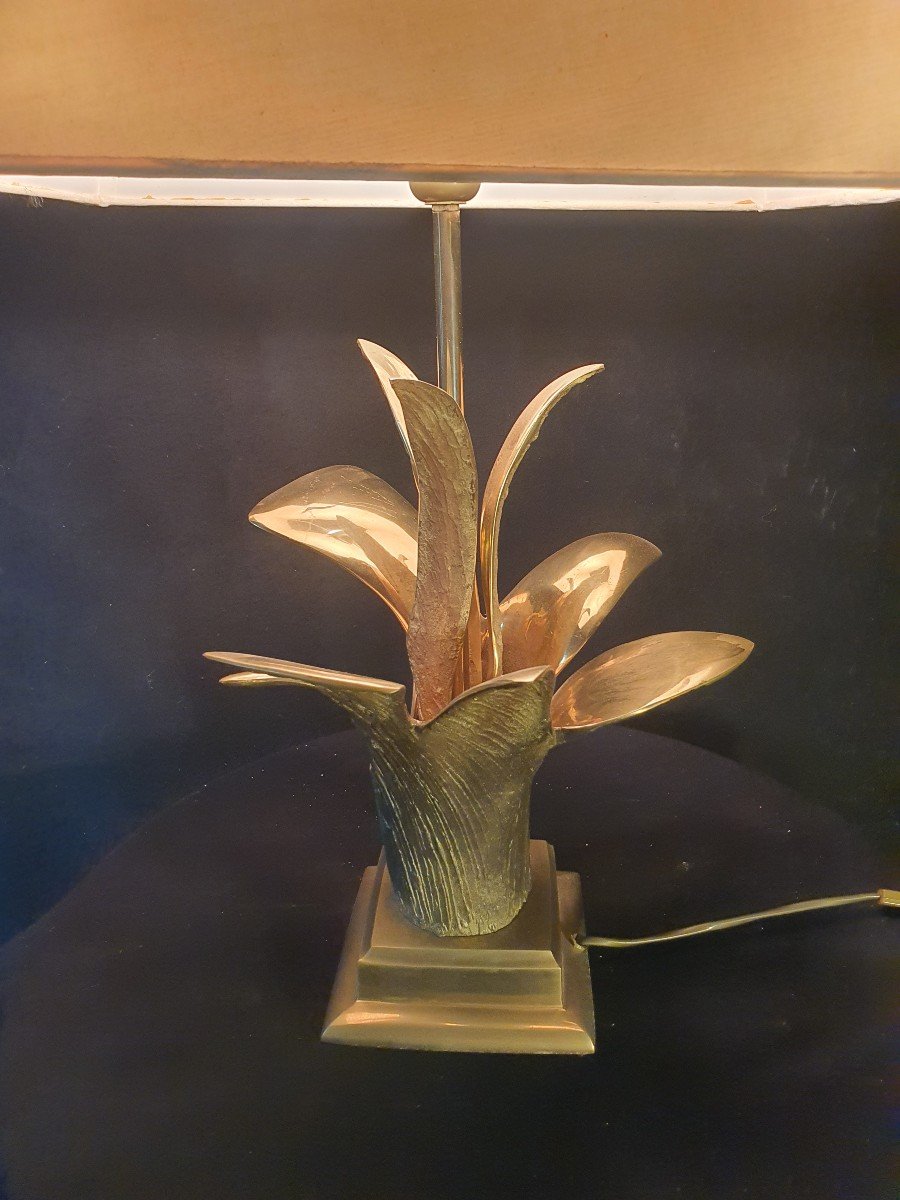 Vintage Bronze Chrystiane Charles Spirit Lamp.-photo-4